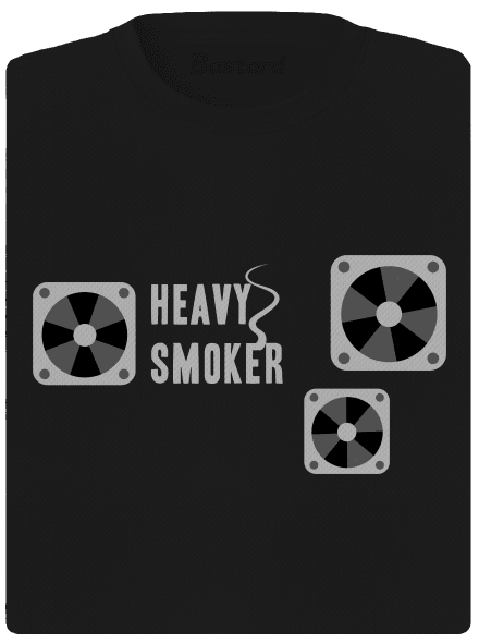 Heavy smoker dámske športové tričko Black