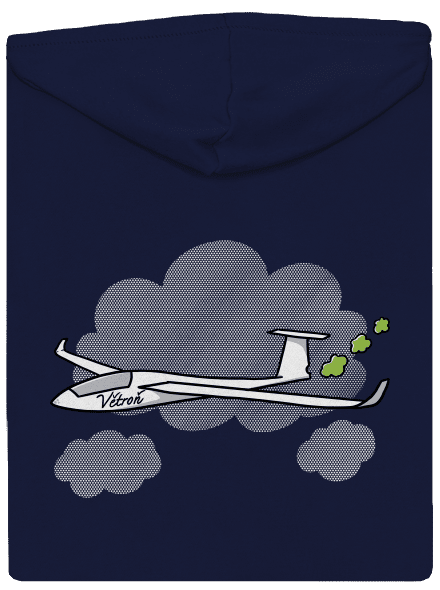 Větroň pánska mikina na zips Navy