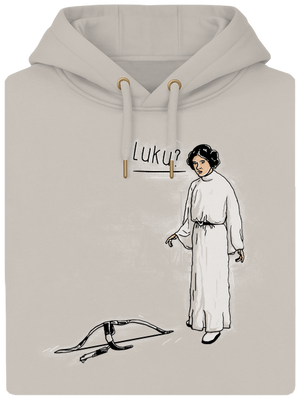 Luke a Leia unisex mikina premium Pastel Macchiato