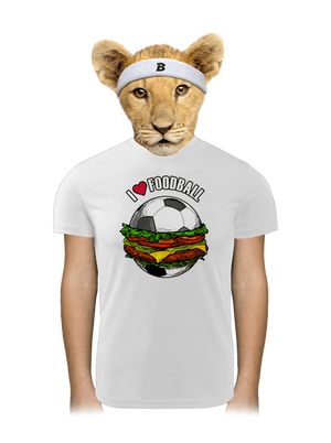 Foodball detské športové tričko White