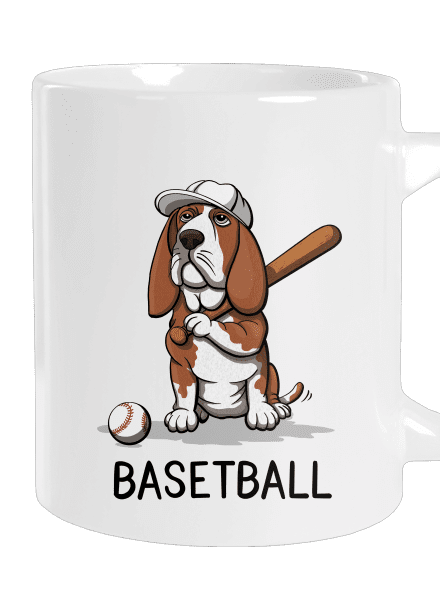 Basetball veľký hrnček White