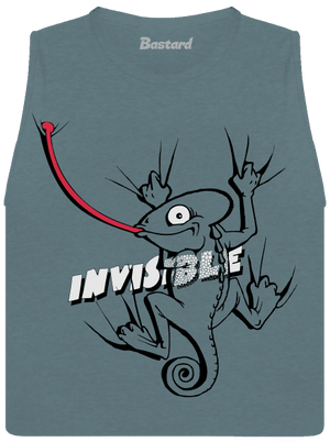 Invisible chameleon dámske tielko voľné Heather Deep Teal