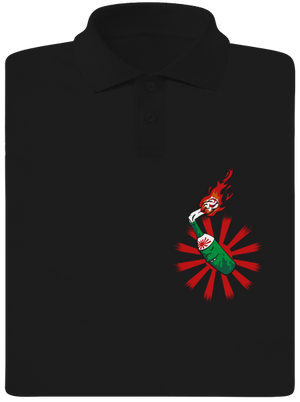 Kamikaze pánska polokošeľa Black