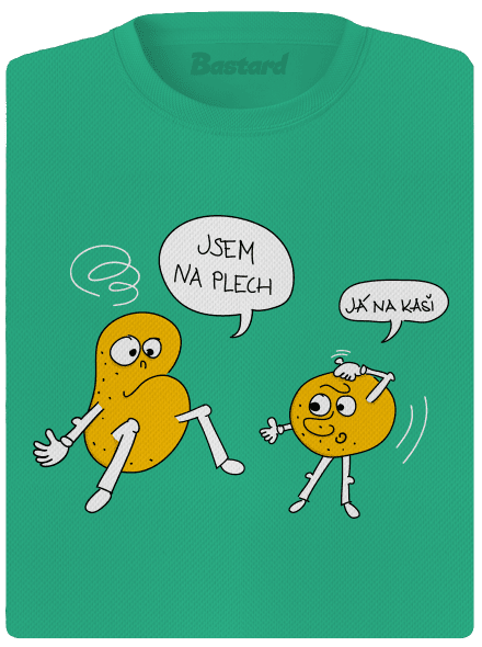 Opité zemiaky dámske športové tričko Mint Mal