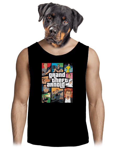 Grand Theft Arnold pánske tielko Black