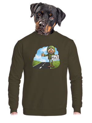 unisex mikina bez kapucne