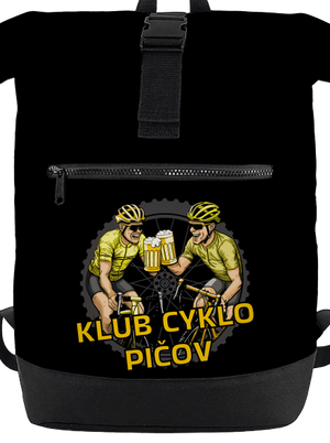Klub cyklo pičov batoh Black