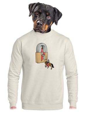 unisex mikina bez kapucne