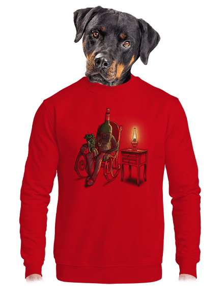 Dedo, rozprávaj unisex mikina bez kapucne Red