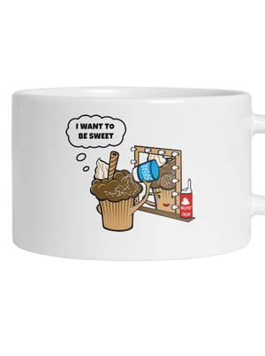 Sweet muffin hrnček makronka White
