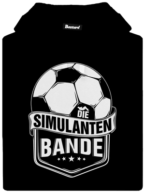 Simulanten bande pánska mikina klokanka Black