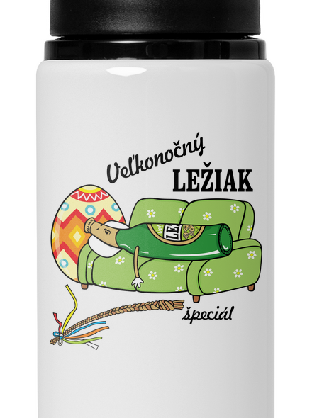 Veľkonočný ležiak flaša na vodu White