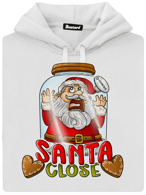 Santa Close dámska mikina klokanka White