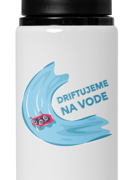 Driftujeme na vode flaša na vodu White