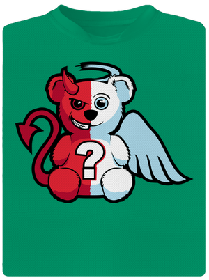 Anjel vs. diabol detské športové tričko Kelly Green Mal