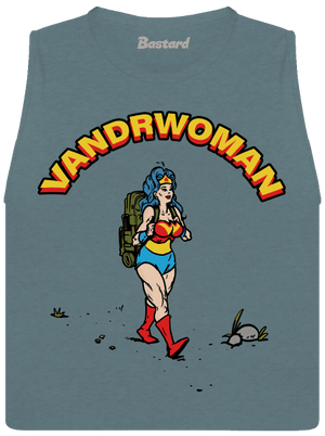 Vandrwoman dámske tielko voľné Heather Deep Teal