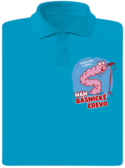Básnické črevo pánska polokošeľa Blue Atol