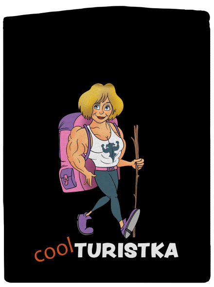 Cool turista dámska mikina na zips Black