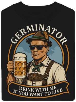 Germinator unisex mikina bez kapucne Black