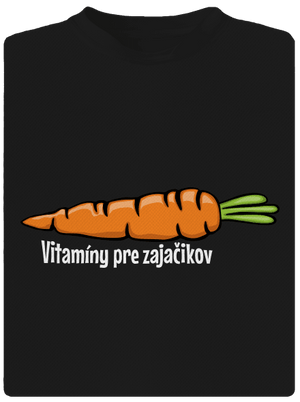 Vitamíny pre zajačikov pánske športové tričko Black