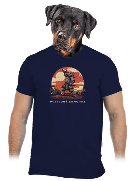 Posledný samuraj pánske tričko Navy