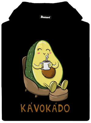 Kávokádo dámska mikina klokanka Black