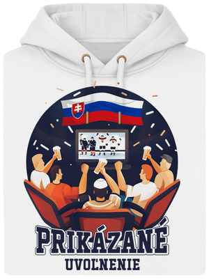 Prikázané uvoľnenie unisex mikina premium Snowwhite
