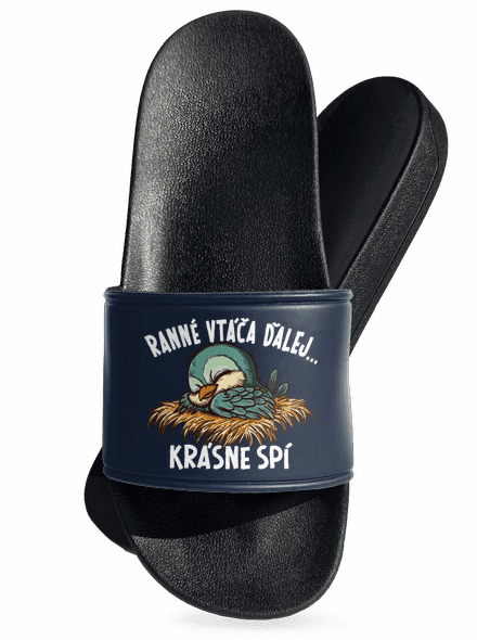 Ranné vtáča spí šľapky Navy