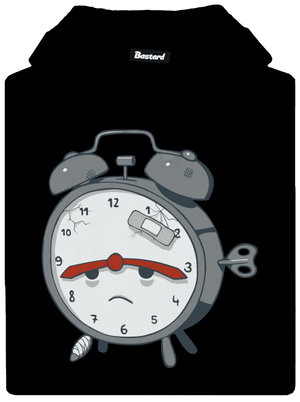 Budíček pánska mikina klokanka Black