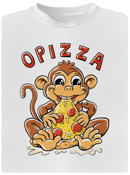 Opizza pánske športové tričko White