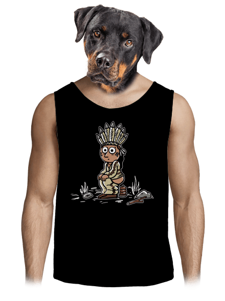 Indiánek pánske tielko Black
