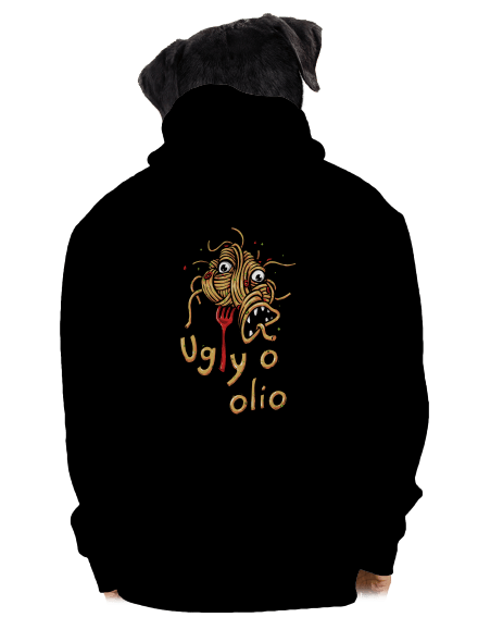 Ugly o olio pánska mikina na zips Black