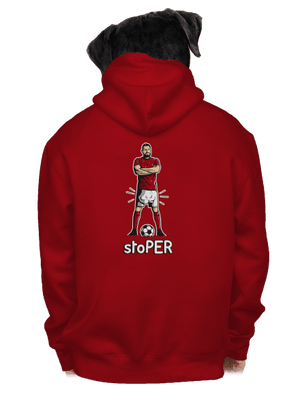 Stoper pánska mikina na zips Red