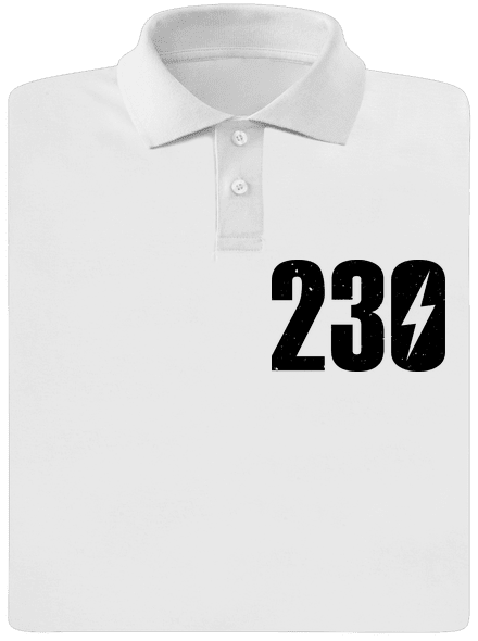 230 V pánska polokošeľa White