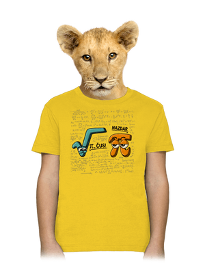 Pí, čus! detské tričko Gold