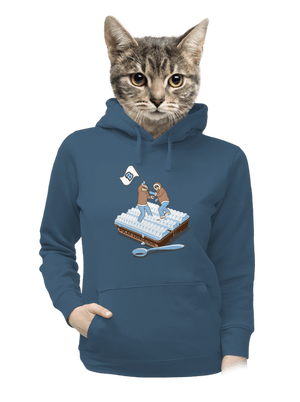 Polárna expedícia dámska mikina klokanka Denim