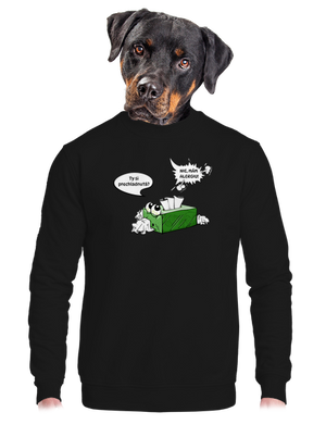 unisex mikina bez kapucne