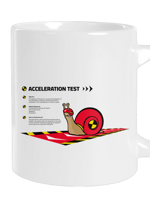 Snail test veľký hrnček White