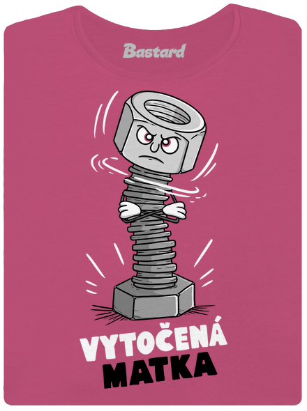 Vytočená matka dámske tričko prémium Magenta