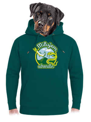 Milujem adrenalín unisex mikina premium Emerald Green