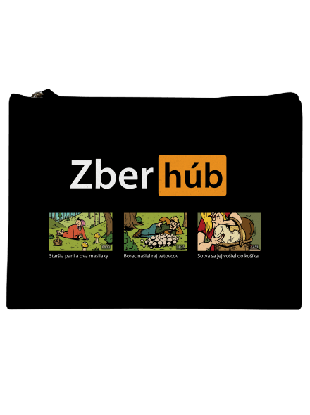 Zber húb taštička Black