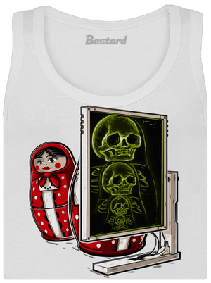 Rentgen Matriošky dámske tielko klasické White