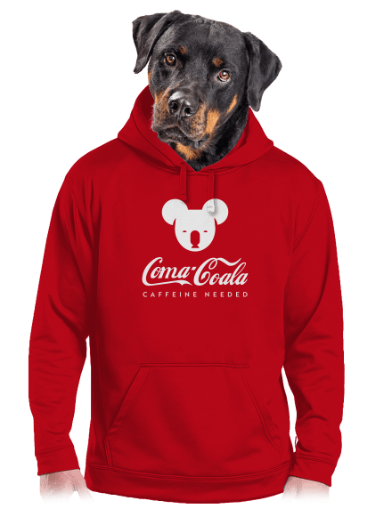 Coma Coala pánska mikina klokanka Red