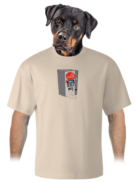 Jackpot unisex tričko oversized Almond