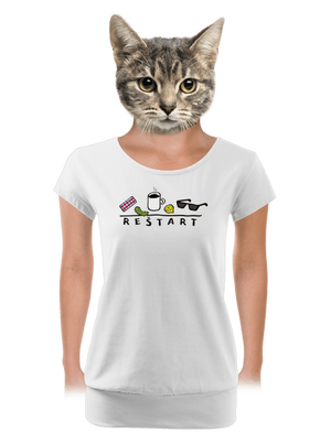 dámske tričko s lemom