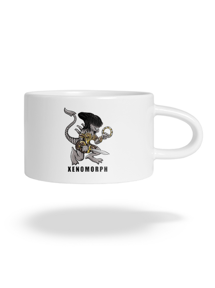 Xenomorph hrnček makronka White