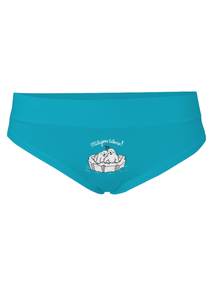 Milujem túlenie dámske nohavičky Turquoise