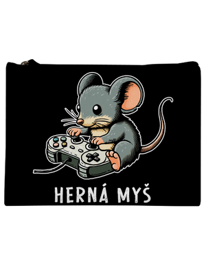 Herná myš taštička Black