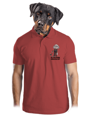 Neklidný bez piva pánska polokošeľa Burgundy