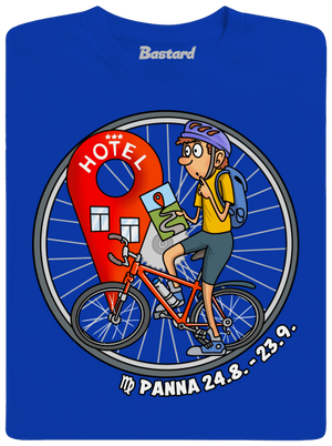 Cyklistický horoskop: Panna pánske dlhý rukáv Royal Blue